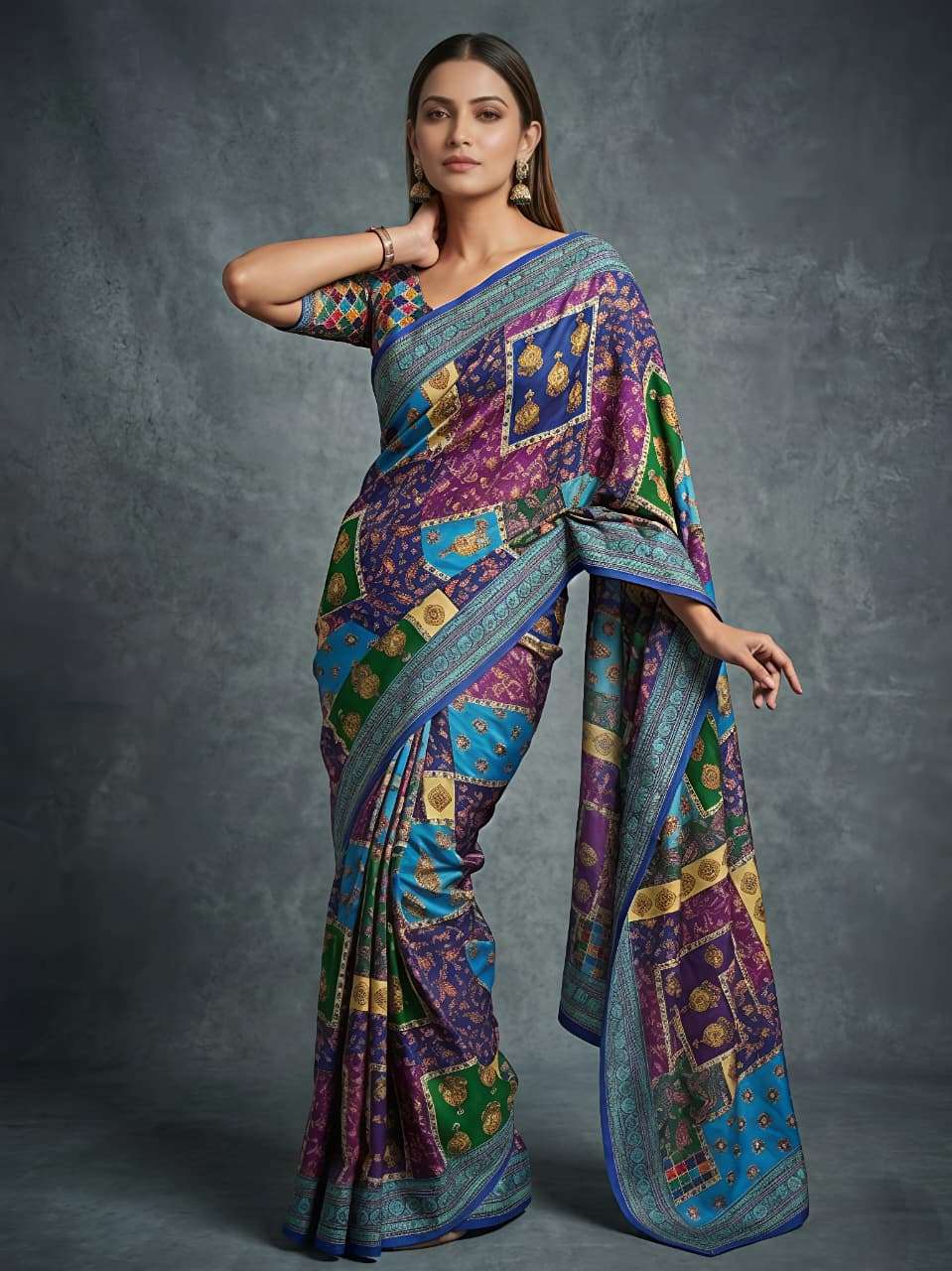 new arrival raj gharaha Heavy and soft masakali georgette fa...