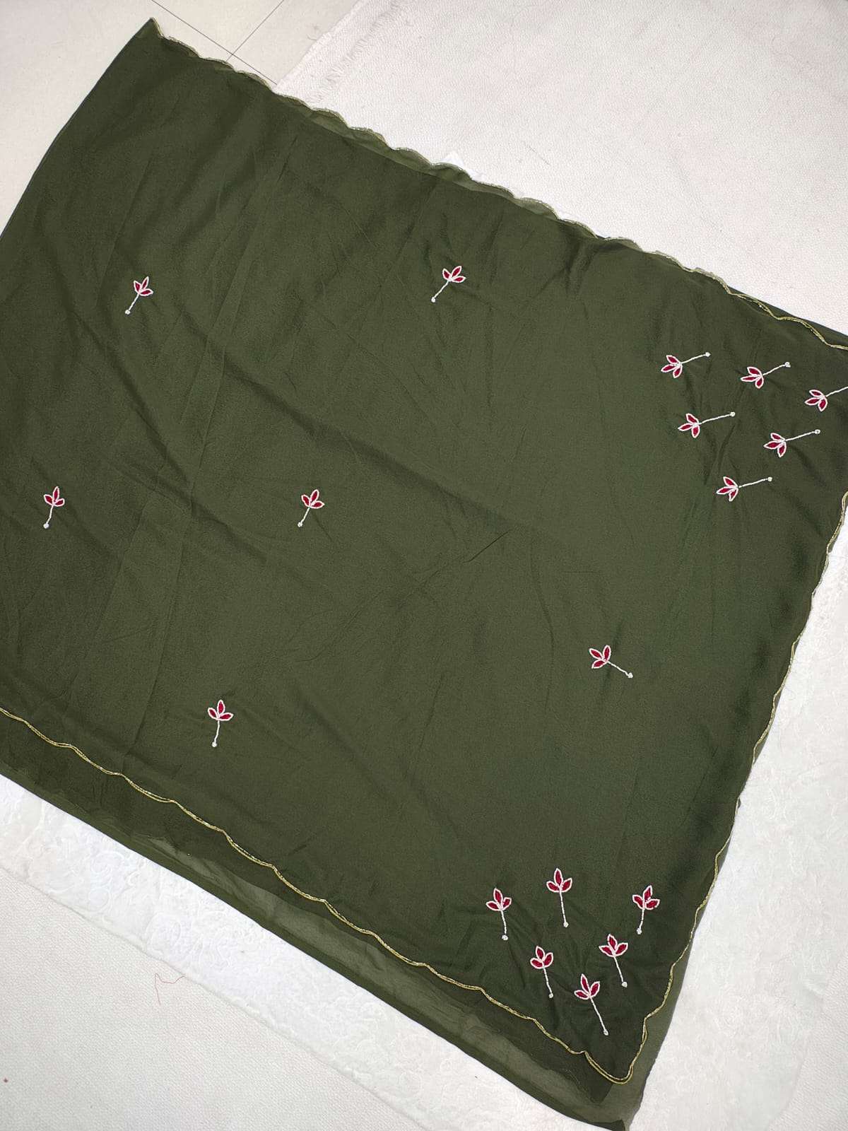  New Designer and dazzling in Beautiful Star fancy Georgette...