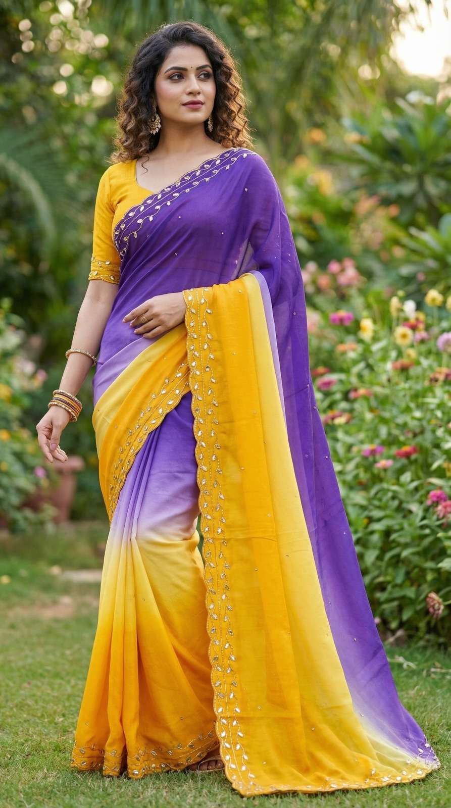  New Designer Kashvi with Beautiful Colors Pure soft Chinon ...