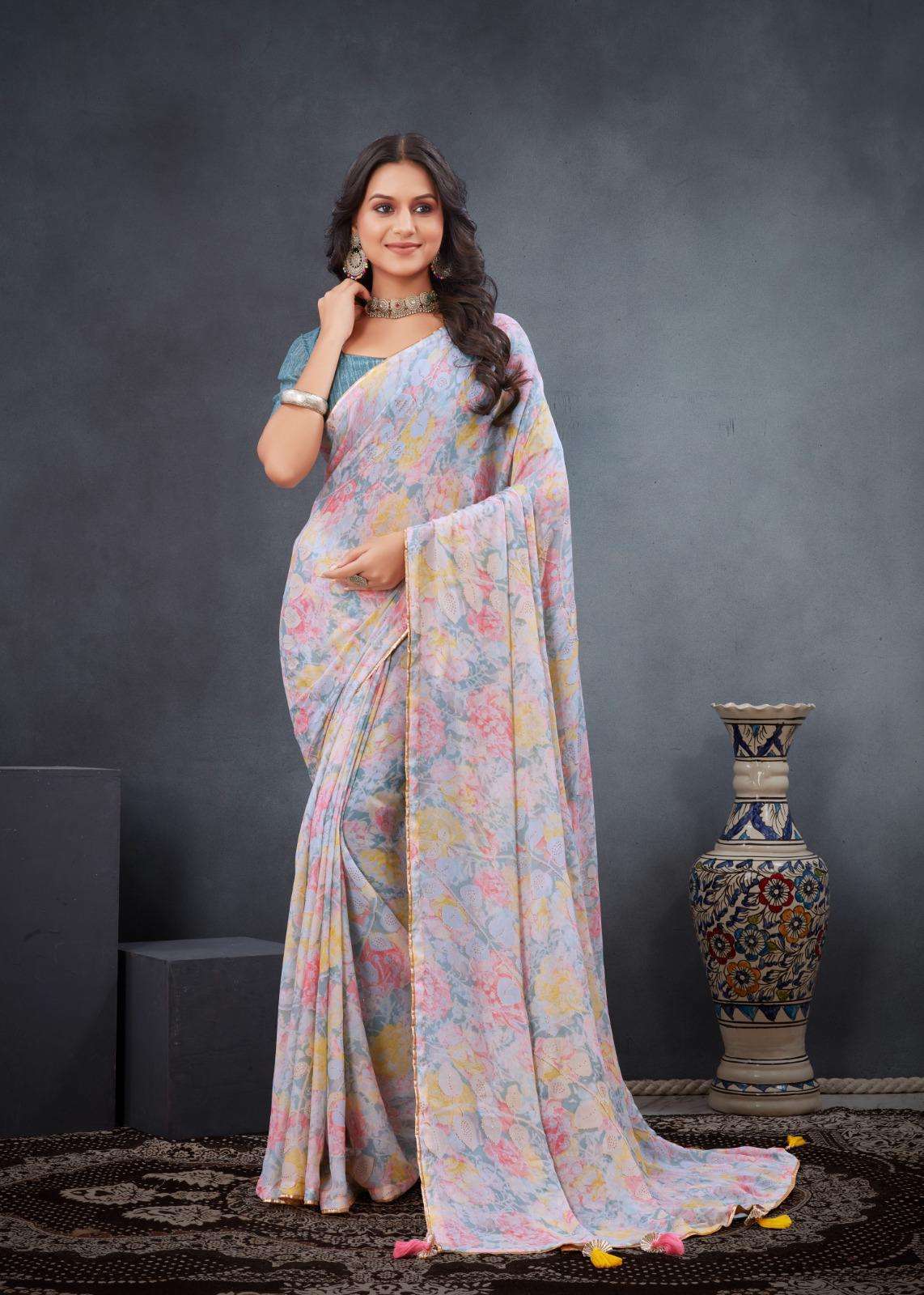  New Designer Launch beautiful and Soft Moss fabric with fo...