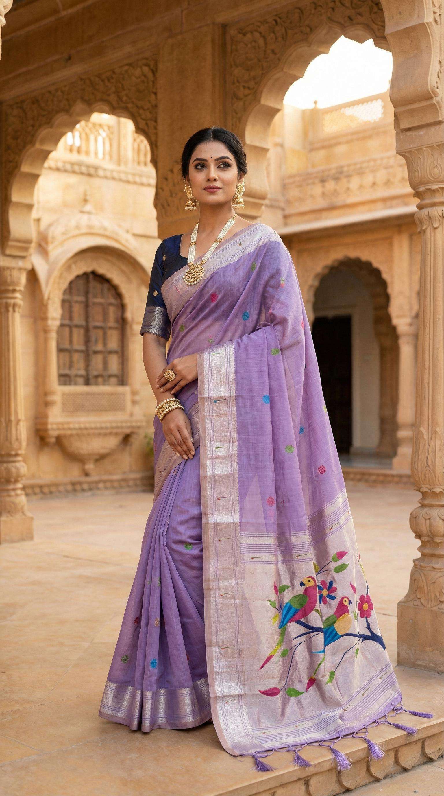 New Launch Rythm Paithani Vol 2 Soft Pure Muga Cotton fabric...