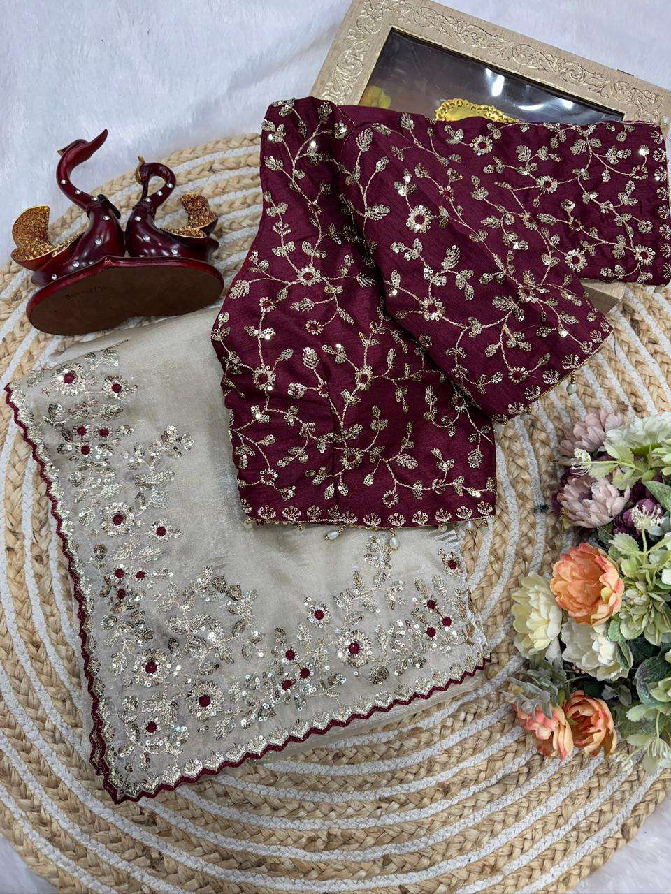 New Launching Designer Amira 2 Pure fancy Satin soft fabric ...