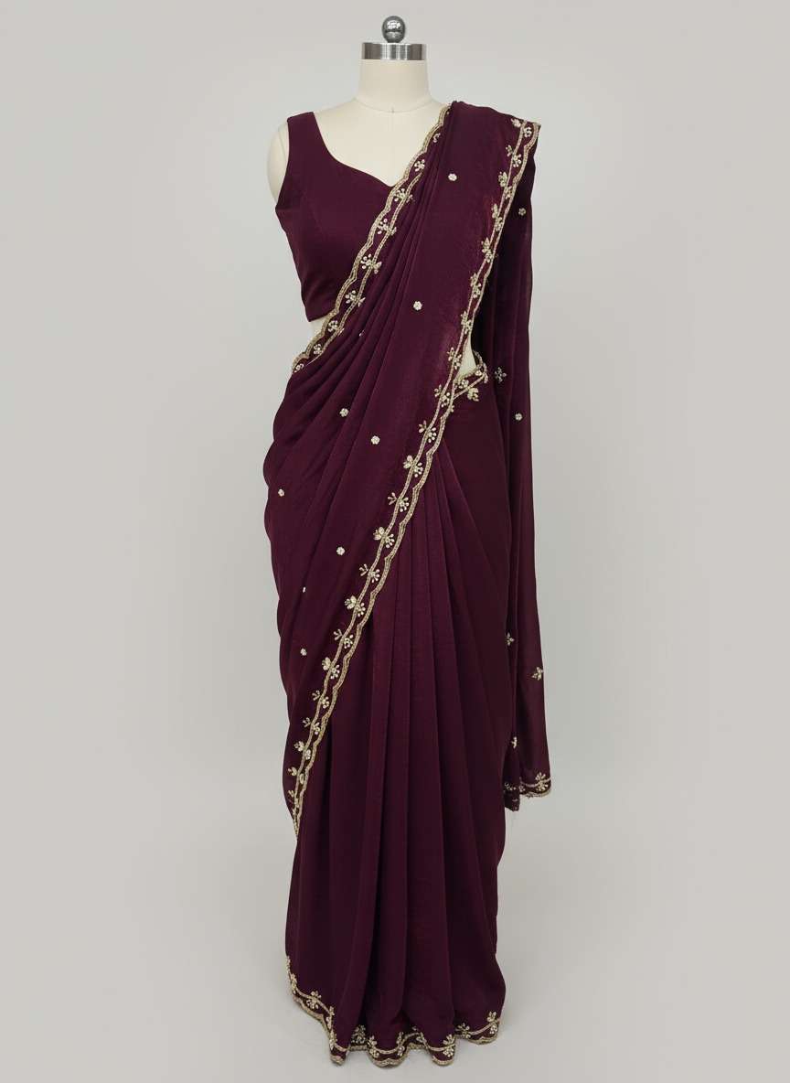 New Launching Fatima Soft fancy satin fabric Cover With Beau...