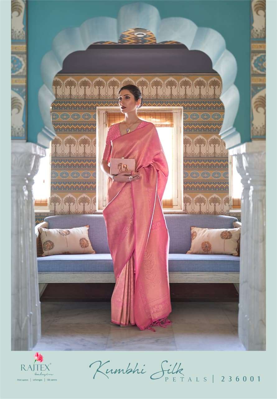 NEW STYLE RAJTEX FABRICS KUMBHI SILK PETALS IN BEAUTIFUL AND...