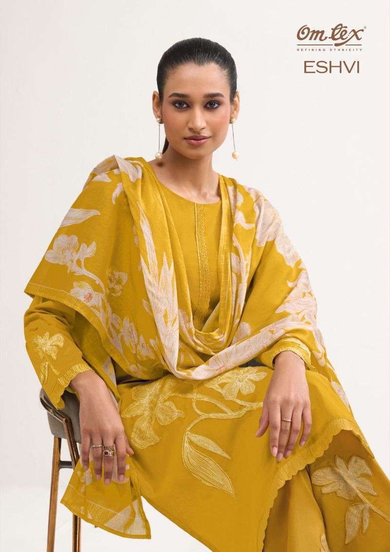OM TEX ESHVI PREMIUM LAWN COTTON EMBROIDERY SUIT COLLECTION ...