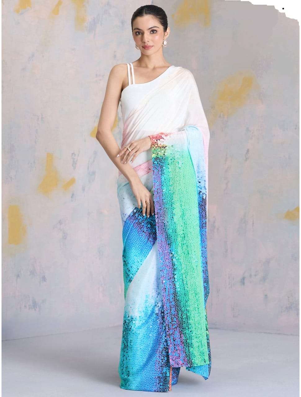 Original Japan Satin simple design Digital print timeless gl...