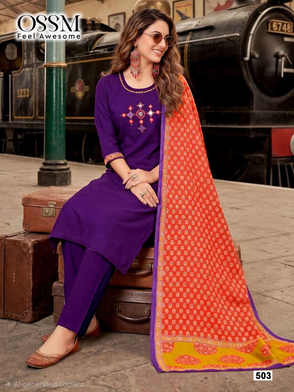 OSSM MALHAR VOL 5 SUMMER COLLECTION 3PC SET FOR WOMEN SALWAR...