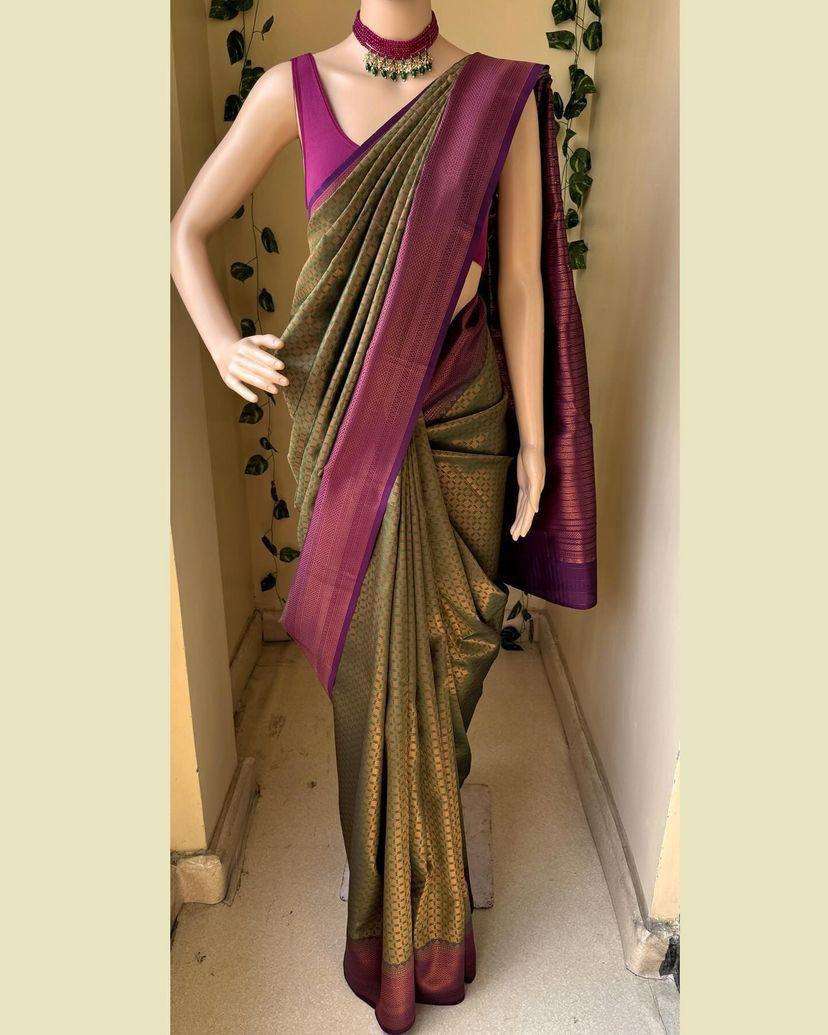 POISED SOFT LICHI SILK FABRIC CLOTH SAREE WHOLESALE IN SURAT...