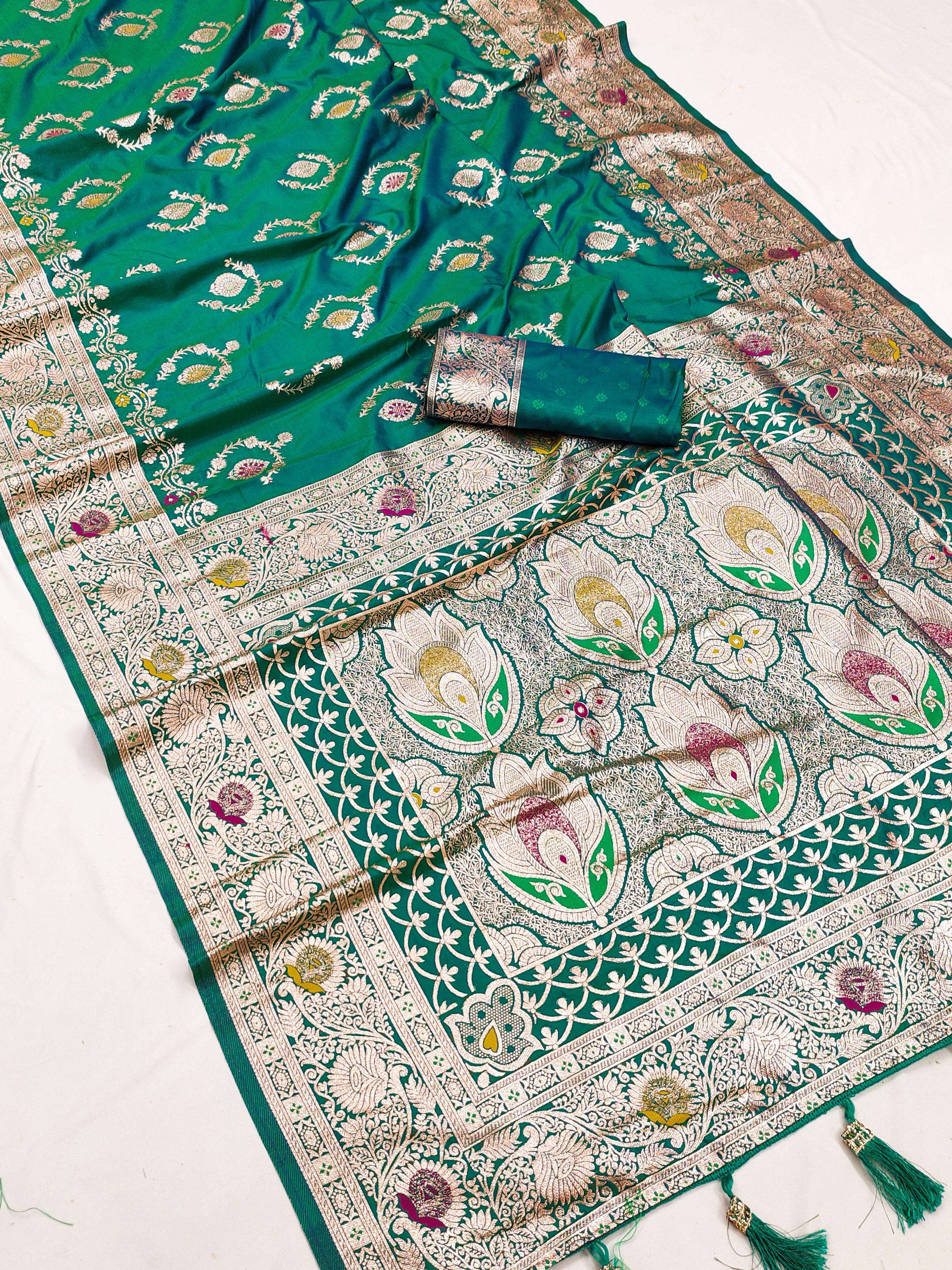 Premium Quality Banarasi Origional silk fabric regular wear ...