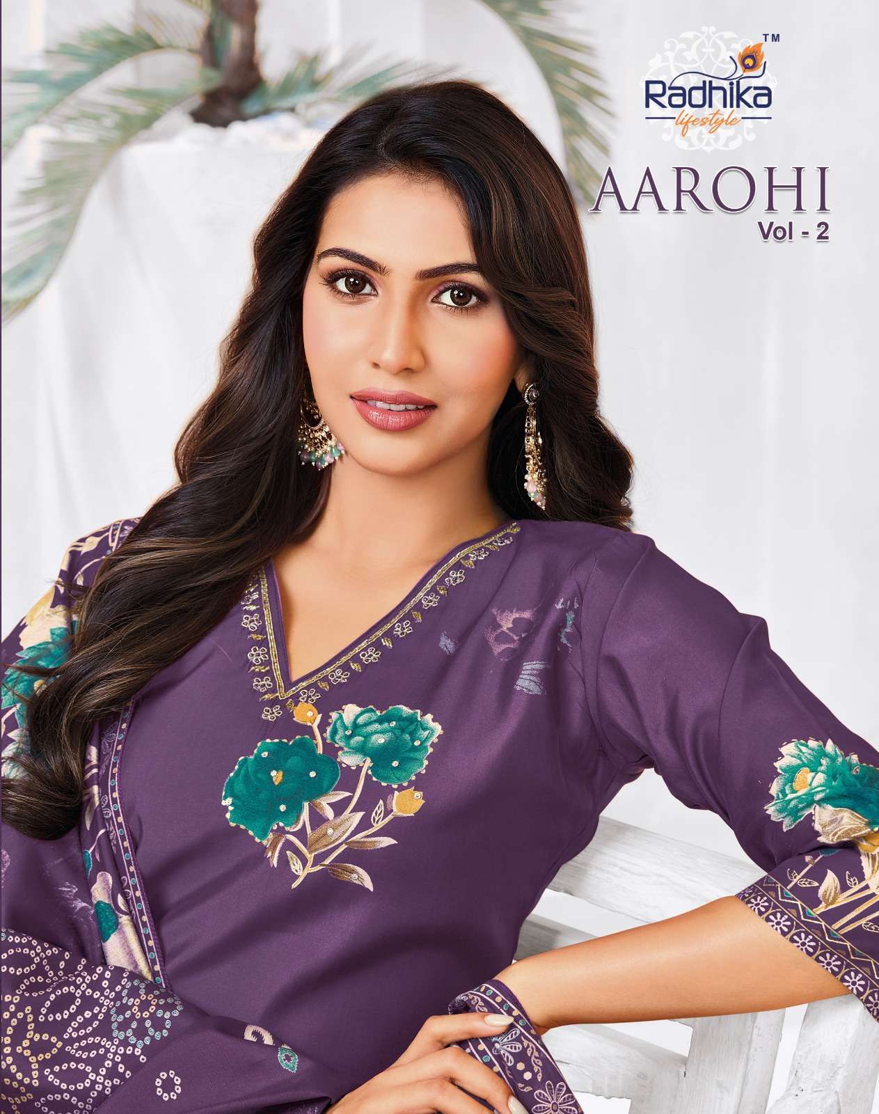 RADHIKA AAROHI VOL 2 DISCHARGE PRINT SALWAR SUIT REGULAR WEA...