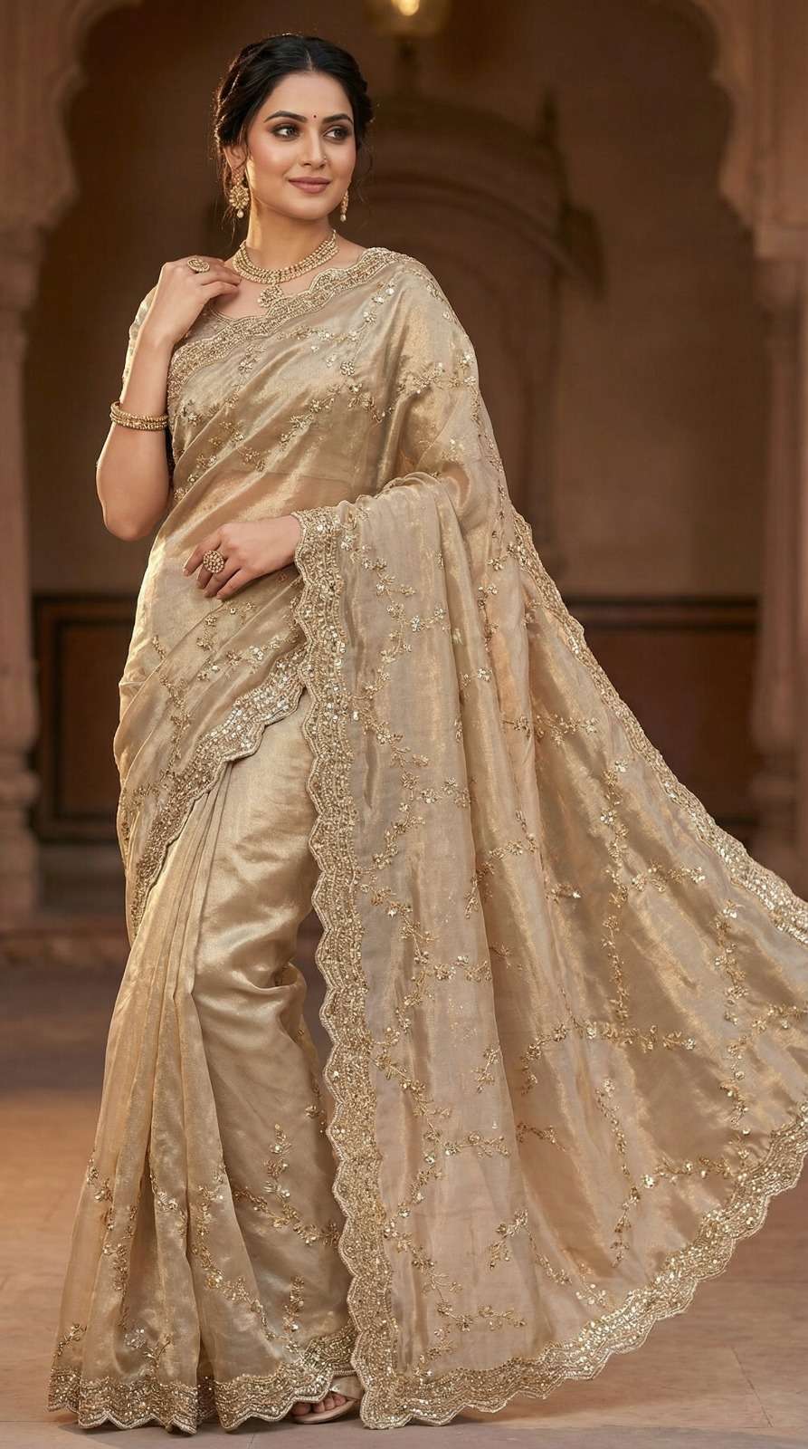 Ragini designer and Launching New Designer Pure  Space Silk ...