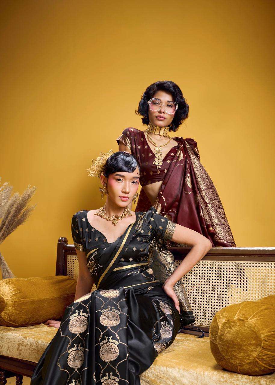 Rajtex  Kanthkala Vama 001 to 006 Pure And fancy soft Satin ...