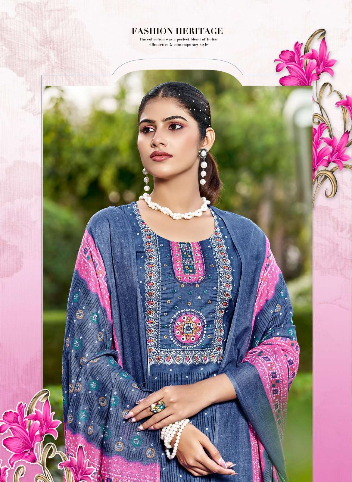 RANGMAYA COTTON AURA FABRIC JAIPUR PRINT SALWAR SUIT NEW CLO...