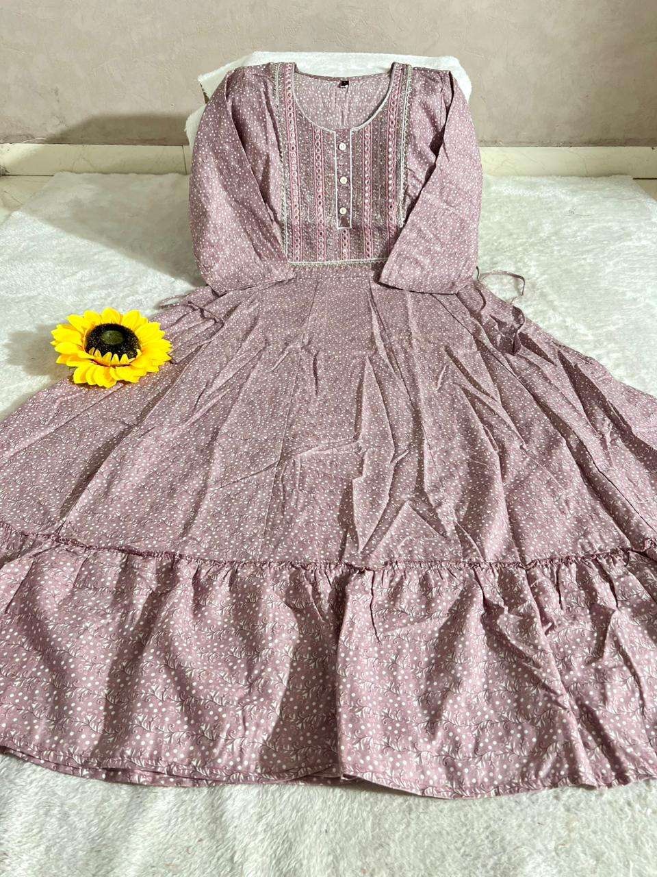 RAYON PORSIAN NEW HEAVY LONG ANARKALI HANDWORK GOWN AT WHOLE...