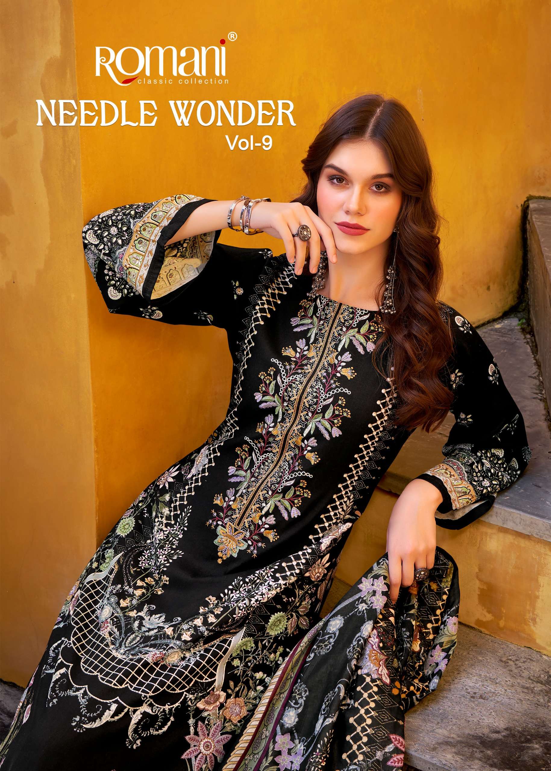 ROMANI NEEDLE WONDER VOL 9 SOFT COTTON EXCLUSIVE DESIGN SUIT...