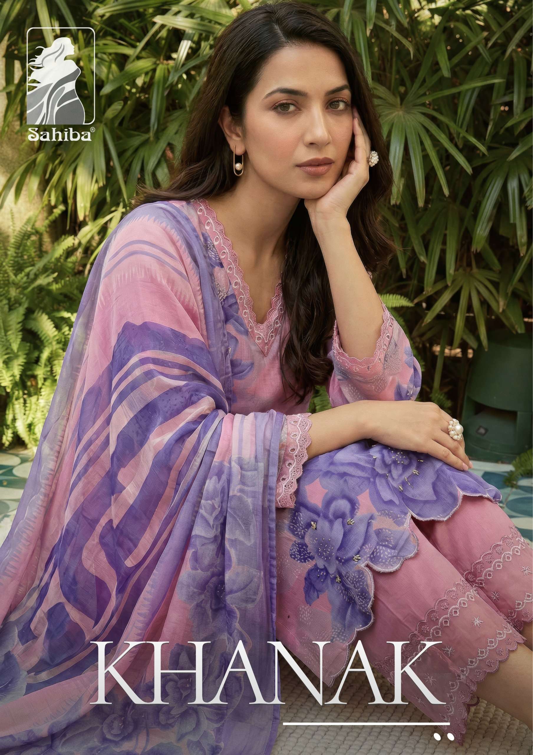 SAHIBA KHANAK COTTON LAWN DIGITAL PRINT SALWAR SUIT INDIA TR...