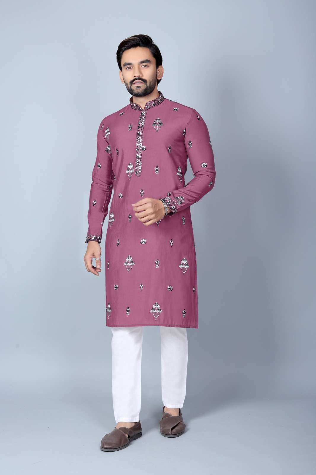 SALMAN KURTA NEW CHANDERI SILK KURTA FOR MENS CLOTHING FESTI...