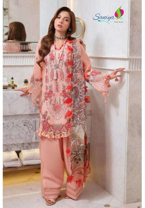 SANIYA TRENDZ OMBRE VOL 27 NEW COLOUR COTTON WITH CHIKANKARI...