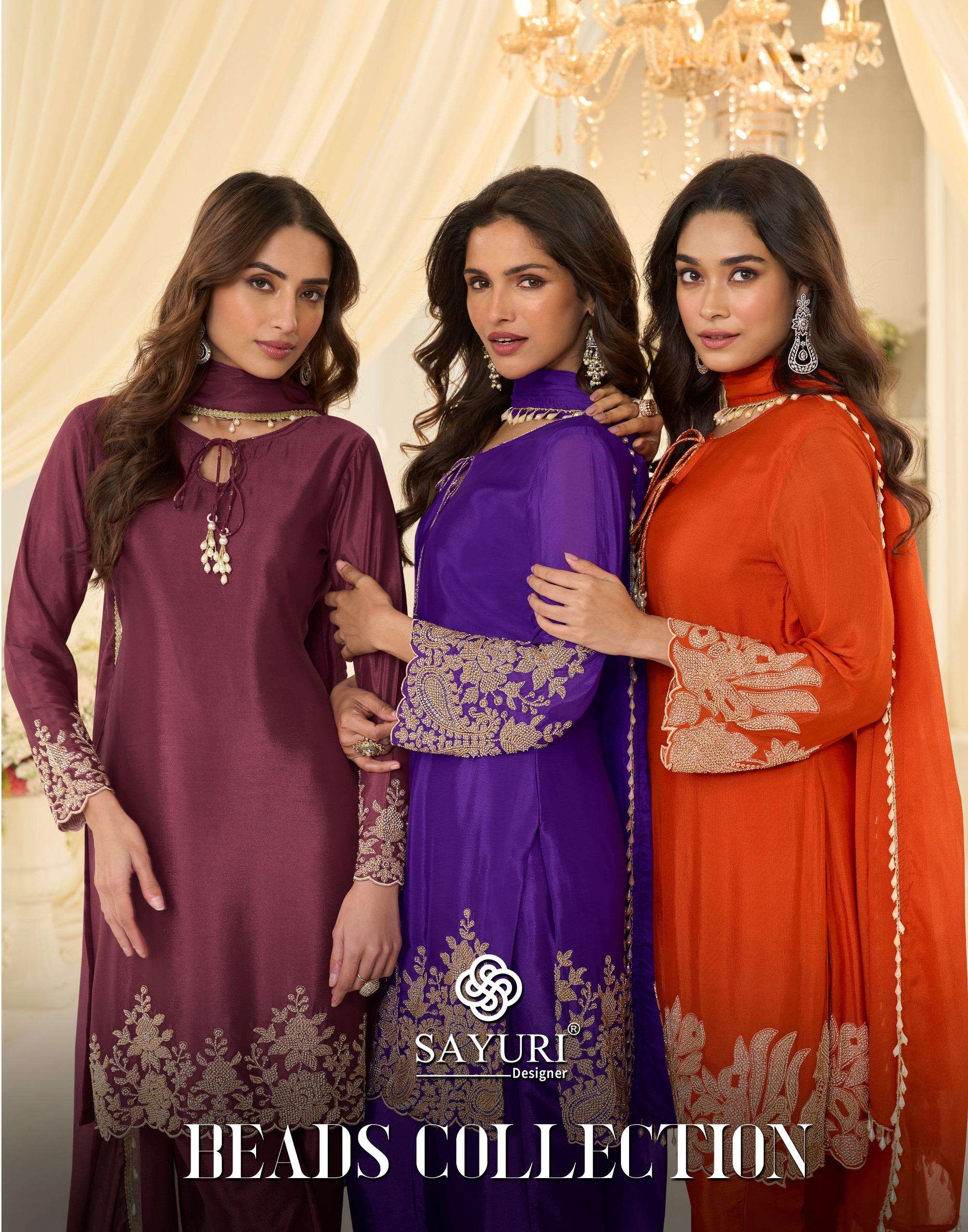 SAYURI DESIGNER BEADS COLLECTION LATEST TRENDY PAKISTANI STY...