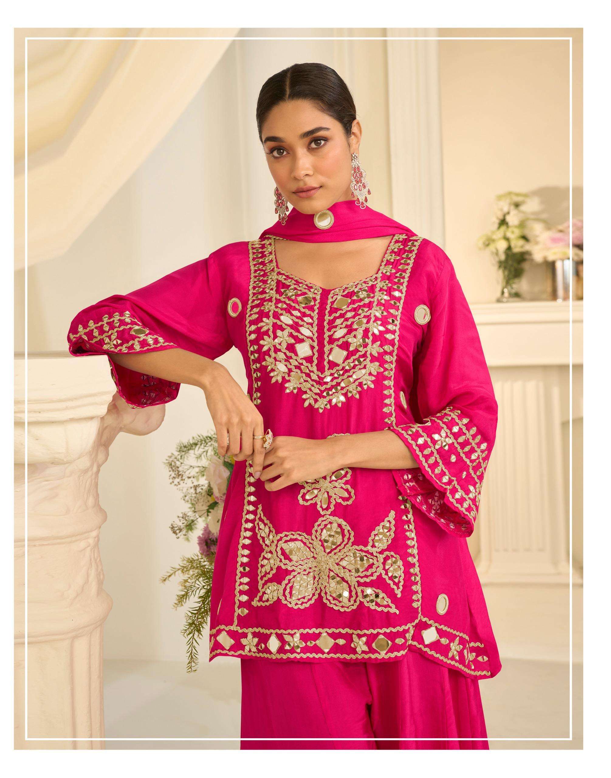 SAYURI DESIGNER MIRROR COLLECTION 10311 CHINON SILK TOP WITH...