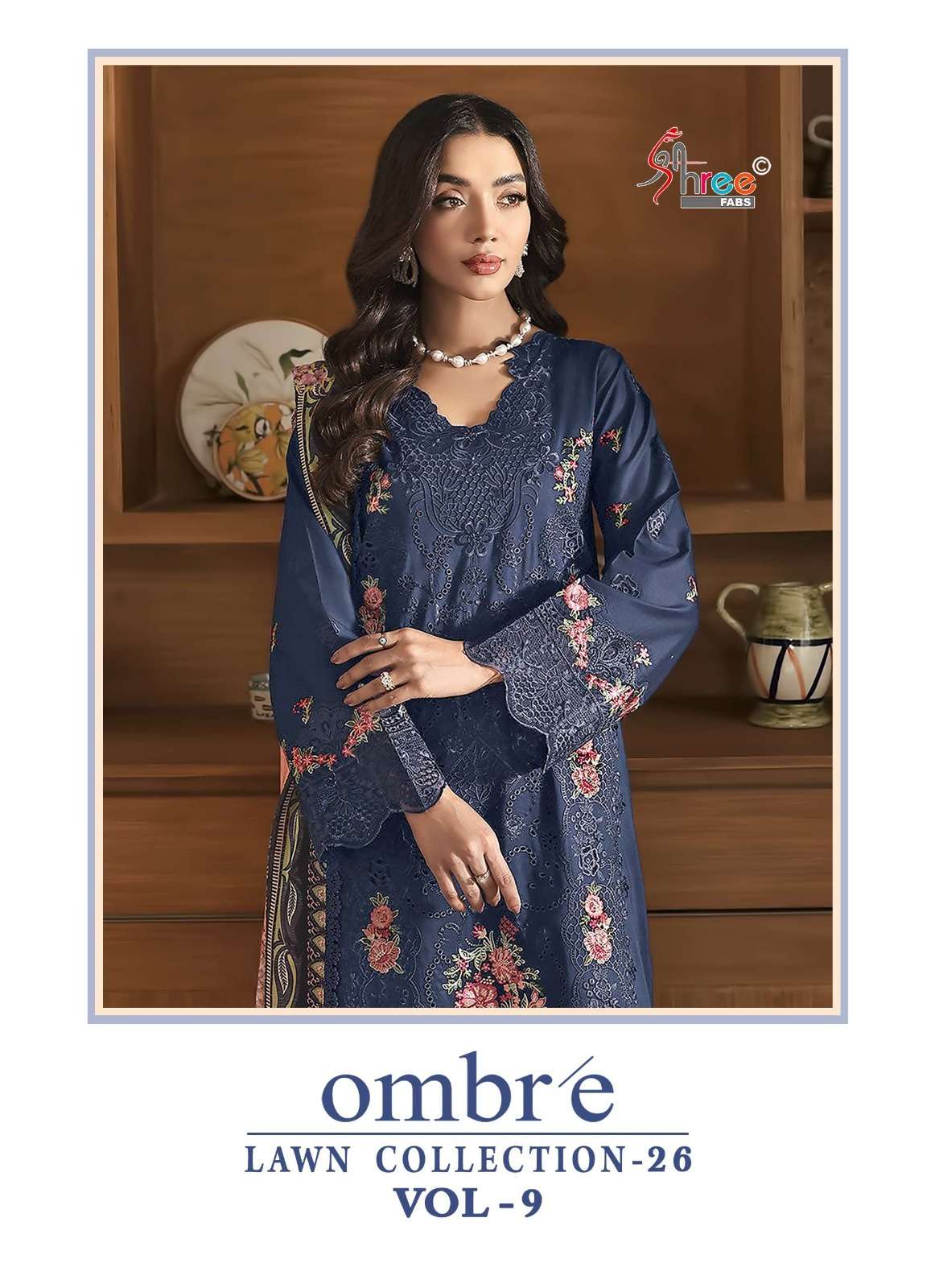 SHREE FABS OMBRE LAWN COLLECTION VOL 9 COTTON MATERIAL PAKIS...