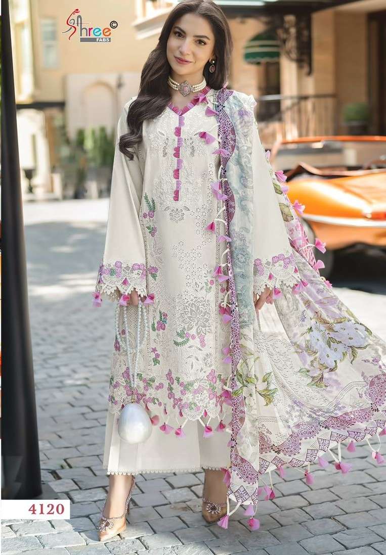 SHREE FABS OMBRE STARLET 4120 COLOR COLLECTION COTTON WITH E...