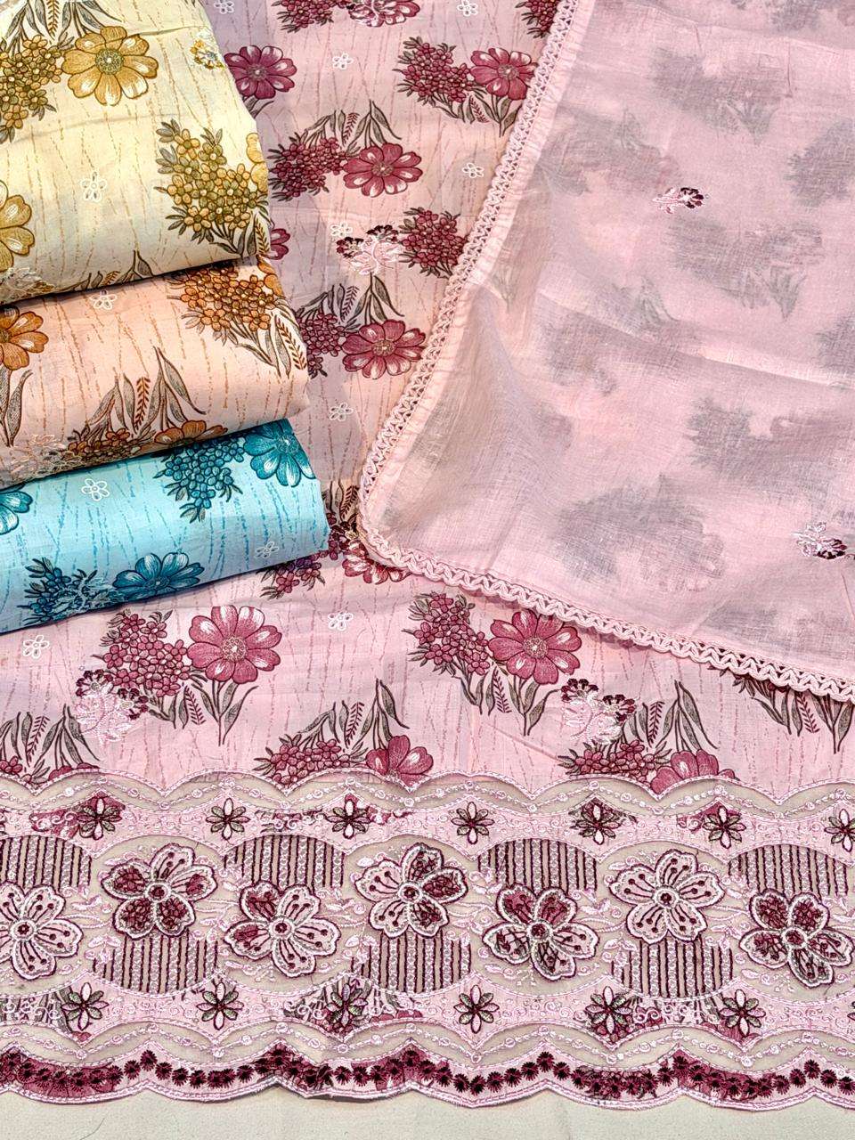SIARA COTTON PRINT LAZER WORK SALWAR SUIT FOR FESTIVAL BASE ...