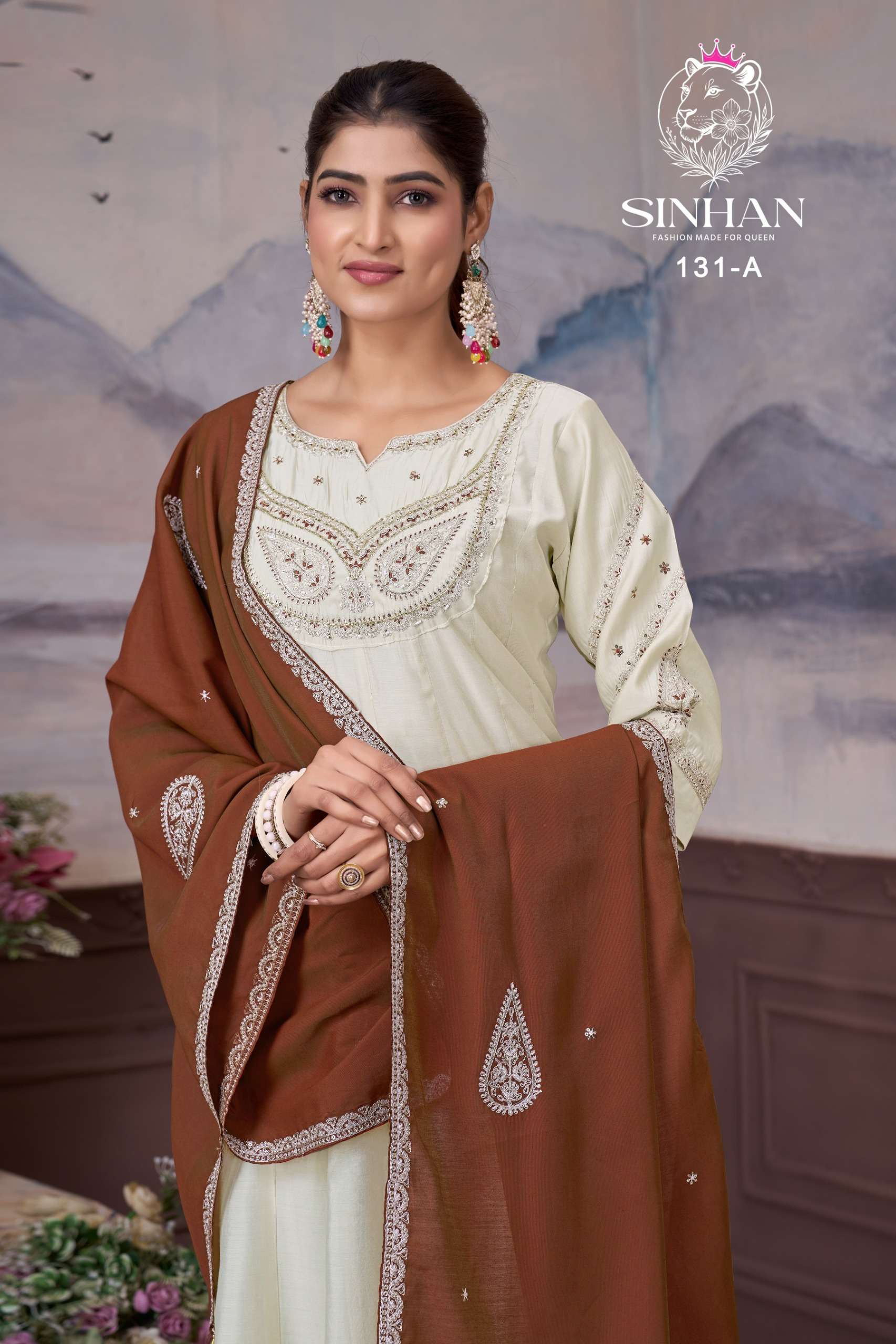 SINHAN 118 TRENDING SOFT SILK 16 KALIS KURTI PALAZZO SUIT PA...