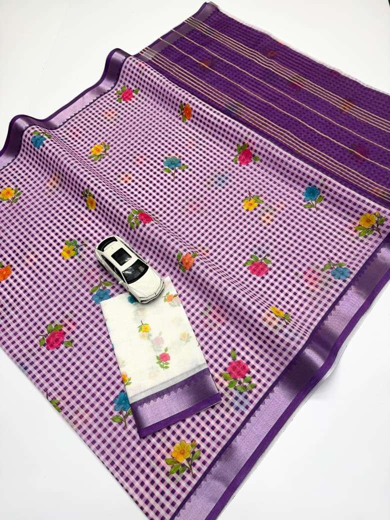 Soft and new fashion lunch Linen fabric with fancy Mangalagi...