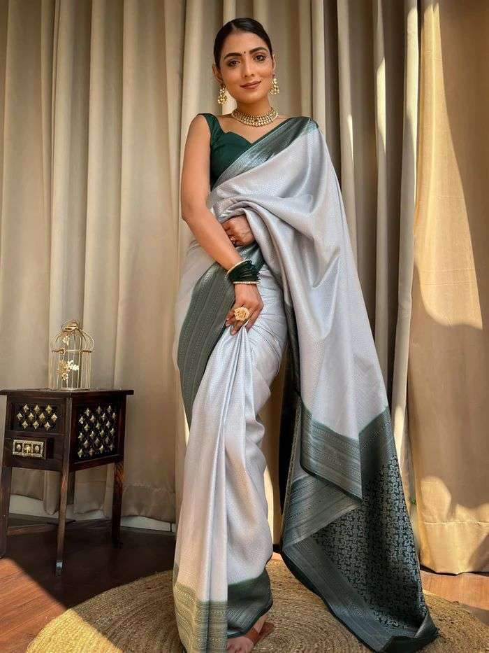 SOFT LICHI SILK CLOTH REULAR WEAR DESIGNER AND ROYAL LOOKI D...
