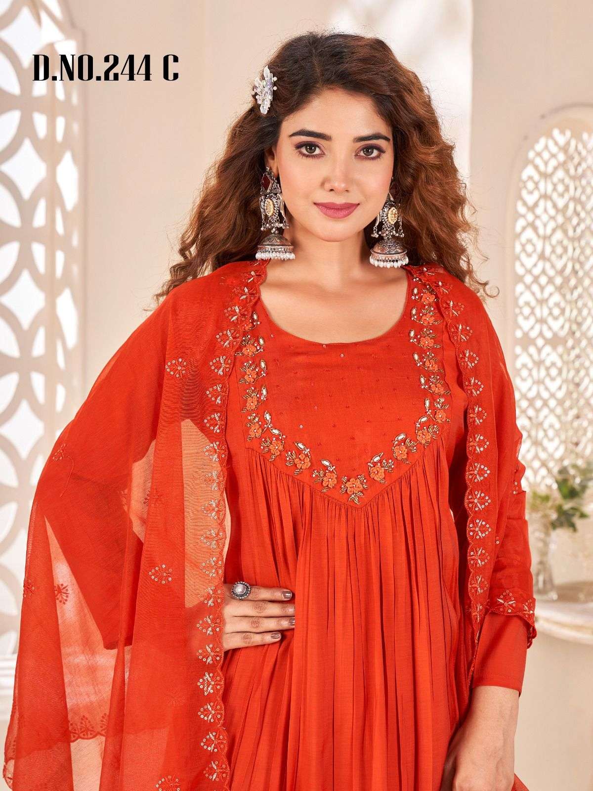 SOFT MULL CHANDERI SILK COTTON INNER SALWAR SUIT AT FESTIVAL...