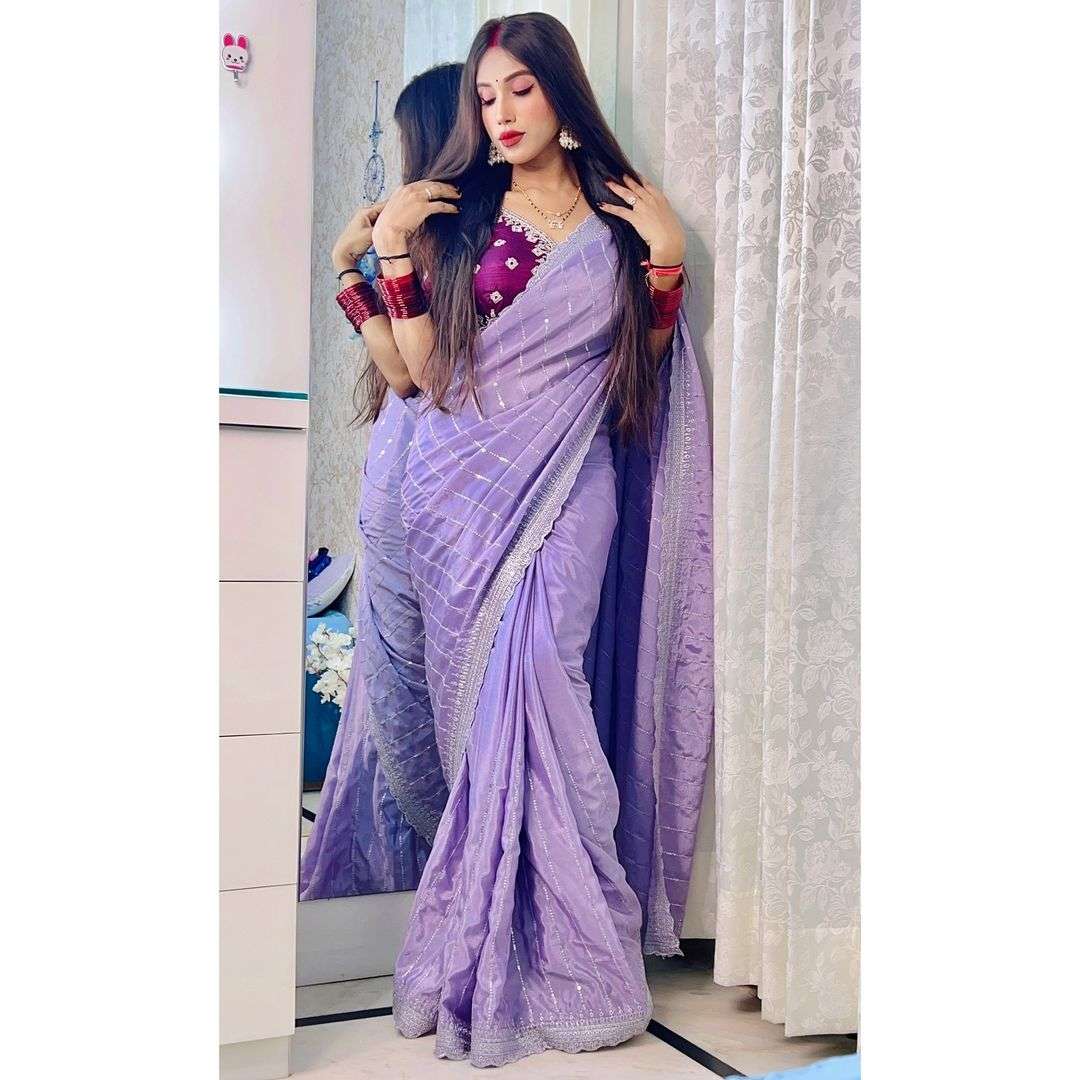 Solution for your fashion is Prisha Pure soft Chinon silk ...