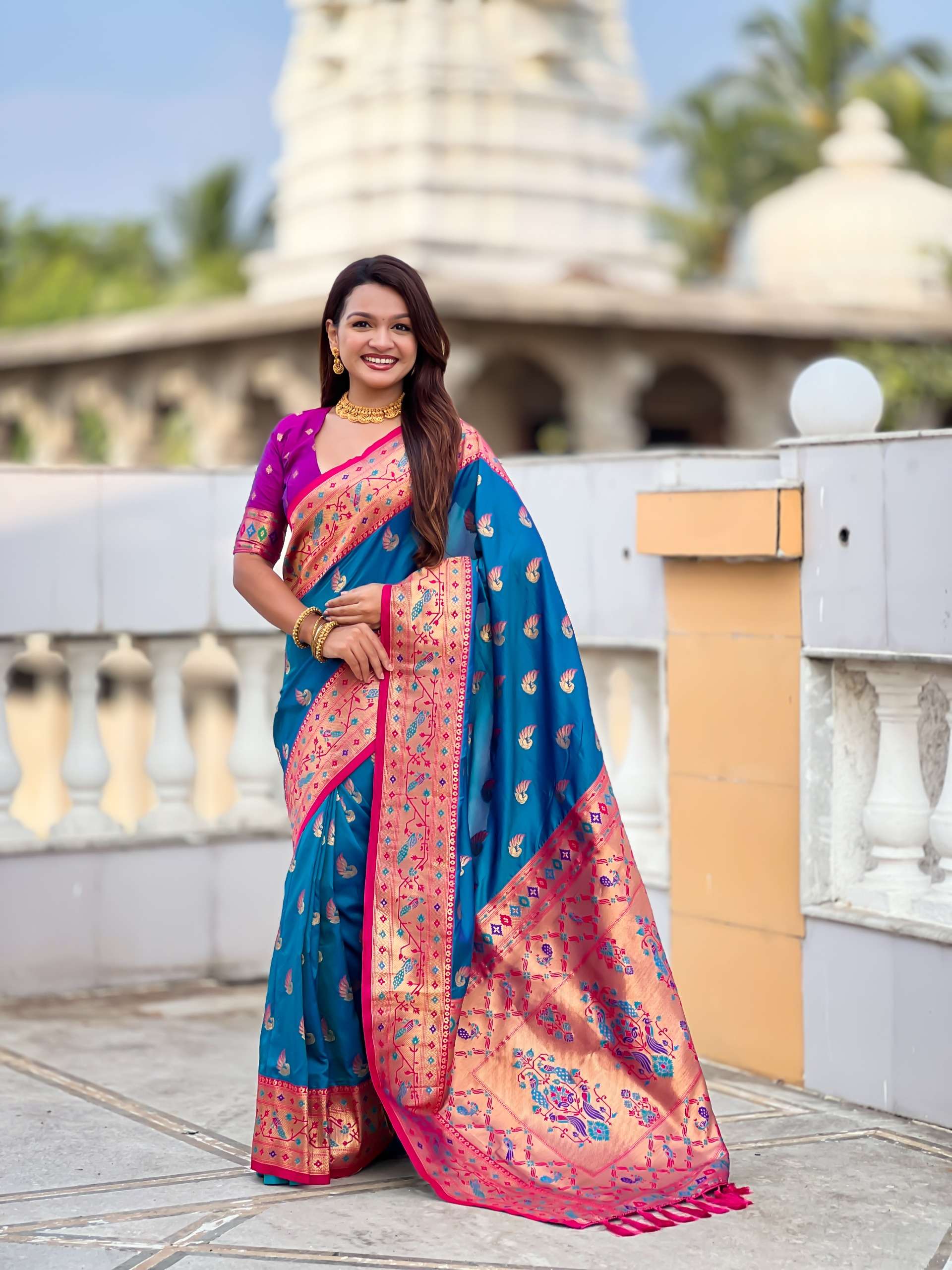 Sparkal Paithani Trending  Collection Soft Pethani silk Fab...