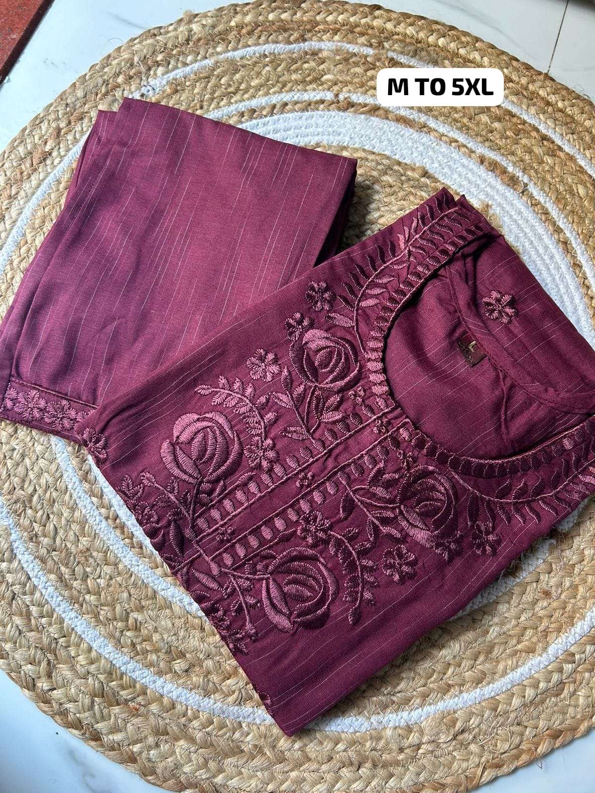 STRIGHT CUT KURTI WITH PANT CORD SET VIRAL PATTERN OFFICE WE...