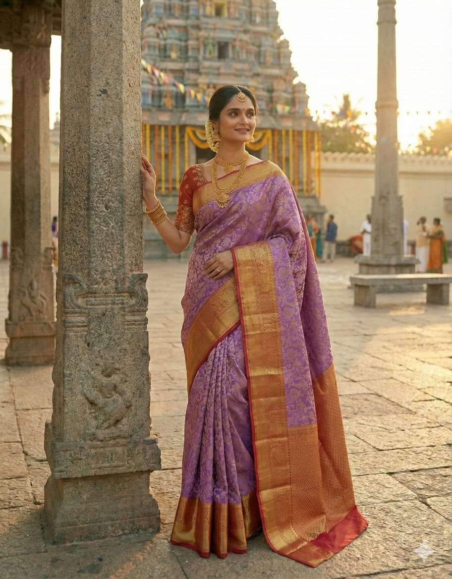  SUPER HIT MOST TRENDING KANJIVARAM BRIDAL SILK FABRIC REGUL...