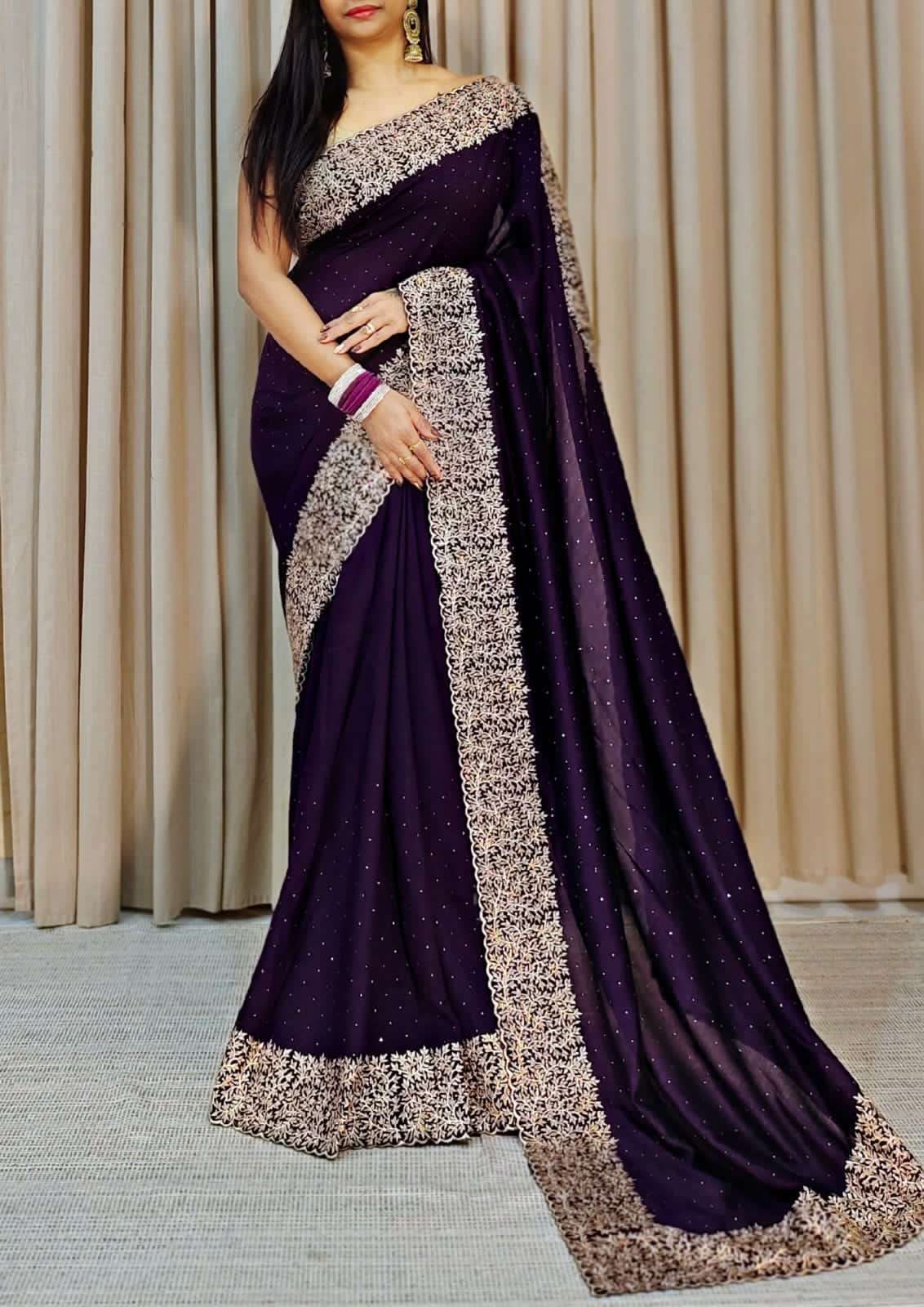  Super Plain Saanvi Elegance Vichitra silk symphony Restful ...
