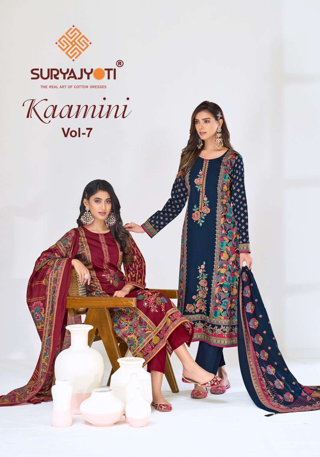 SURYAJYOTI KAAMINI VOL 7 SUMMER SEASON COTTON LADIES DRESS M...