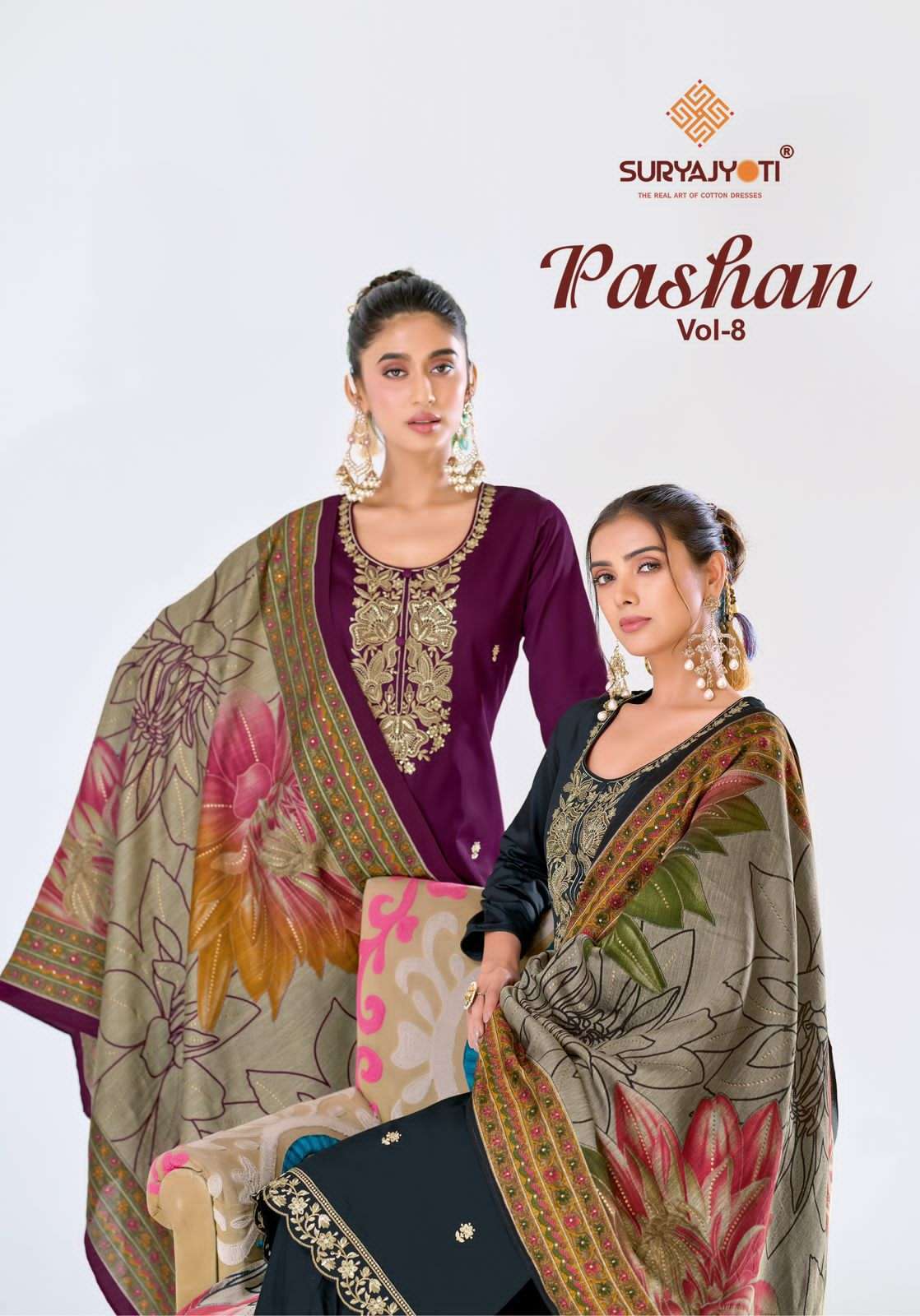 SURYAJYOTI PASHAN VOL 8 EXCLUSIVE SATIN SUIT FOR WOMEN CLOTH...