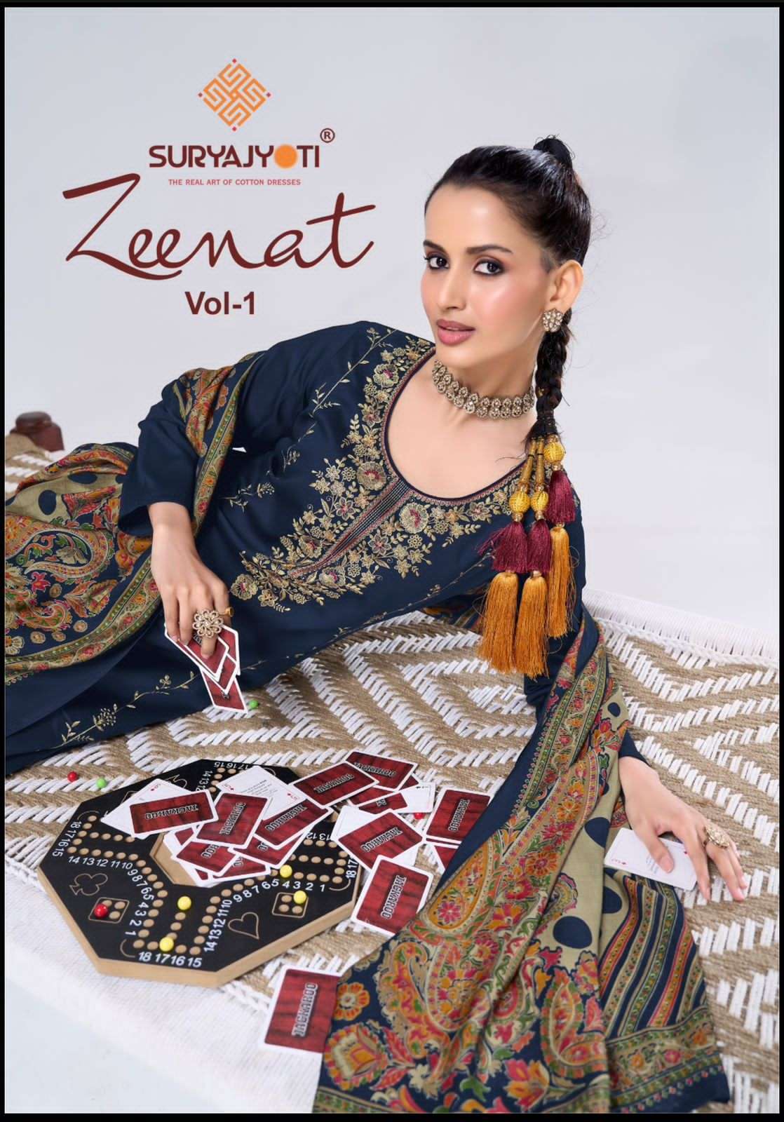 SURYAJYOTI ZEENAT VOL 1 REGULAR CLOTH LADIES DRESS SUIT BEST...