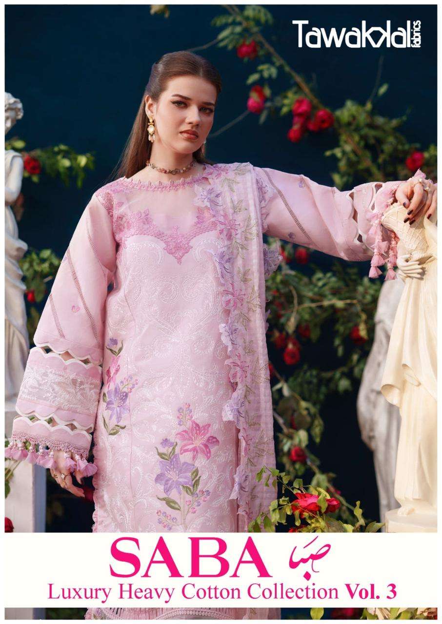 TAWAKKAL SABA LUXURY HEAVY COTTON COLLECTION VOL 1 PAKISTANI...