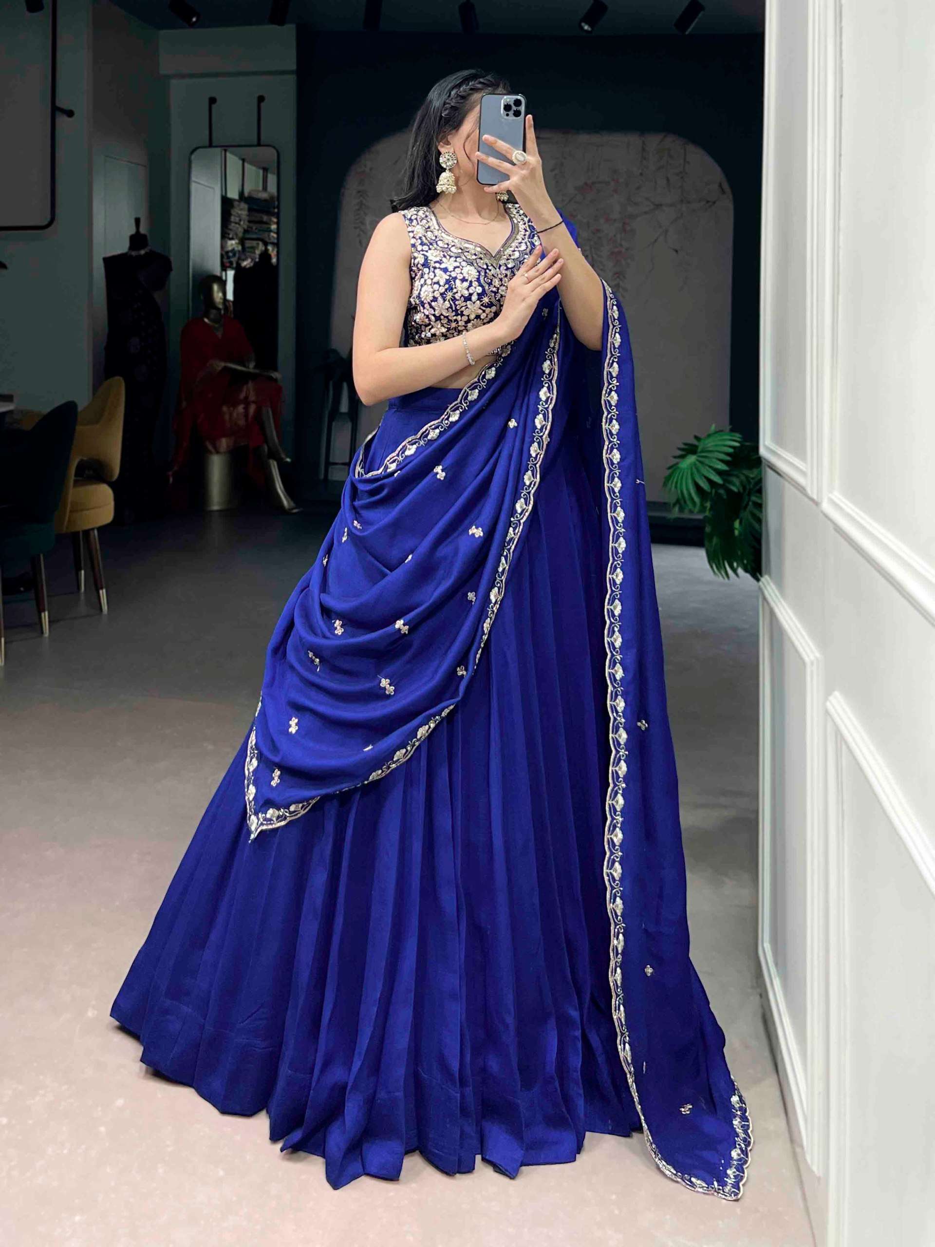 This super and fancy  P C Kashmiri fancy fabric Lehenga Cho...