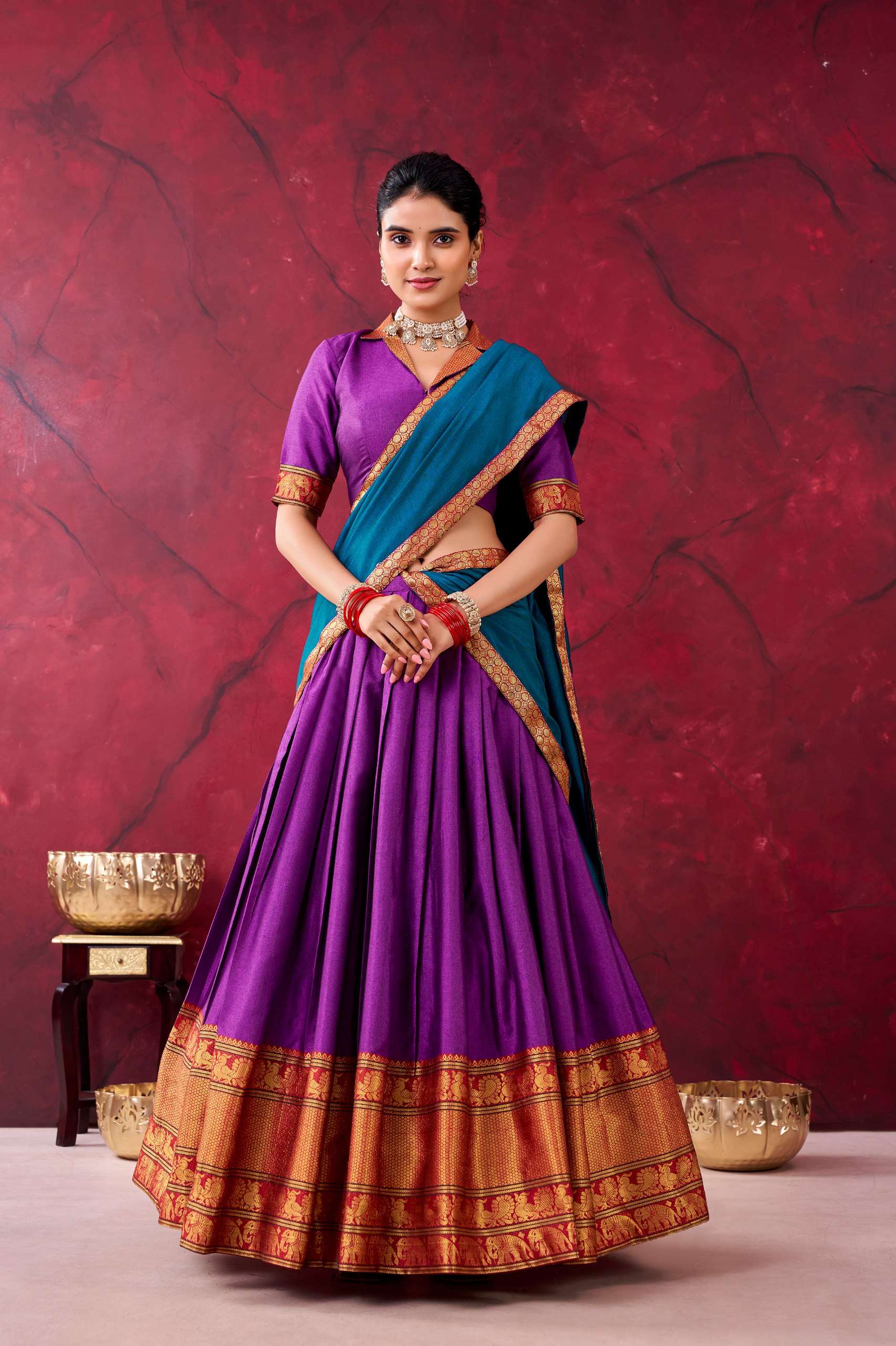 Twirl your fashion touch with this celebrational Narayan pet...