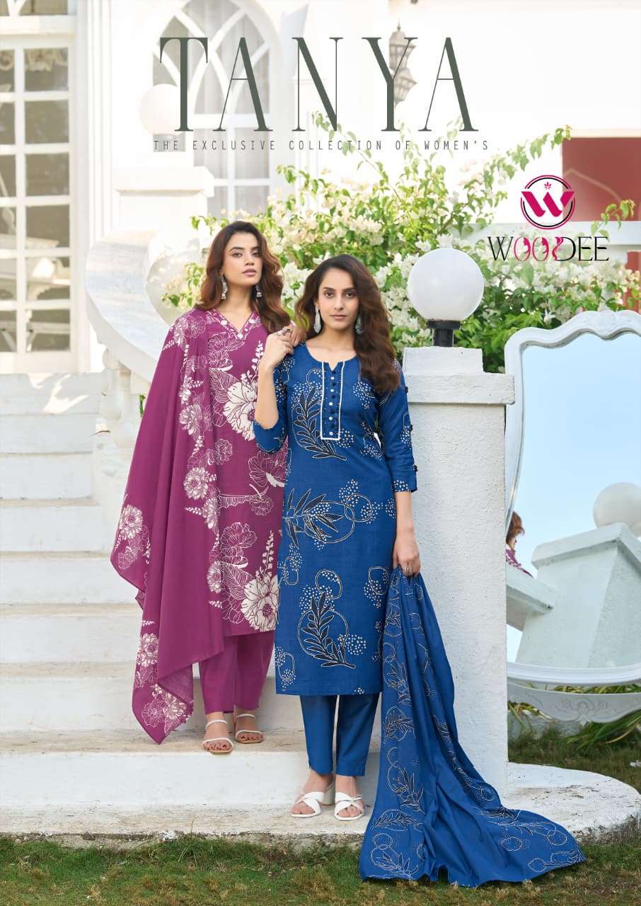 WOODEE TANYA BRAND GOOD QUALITY 3 PCS CONCEPT SALWAR KAMEEZ ...