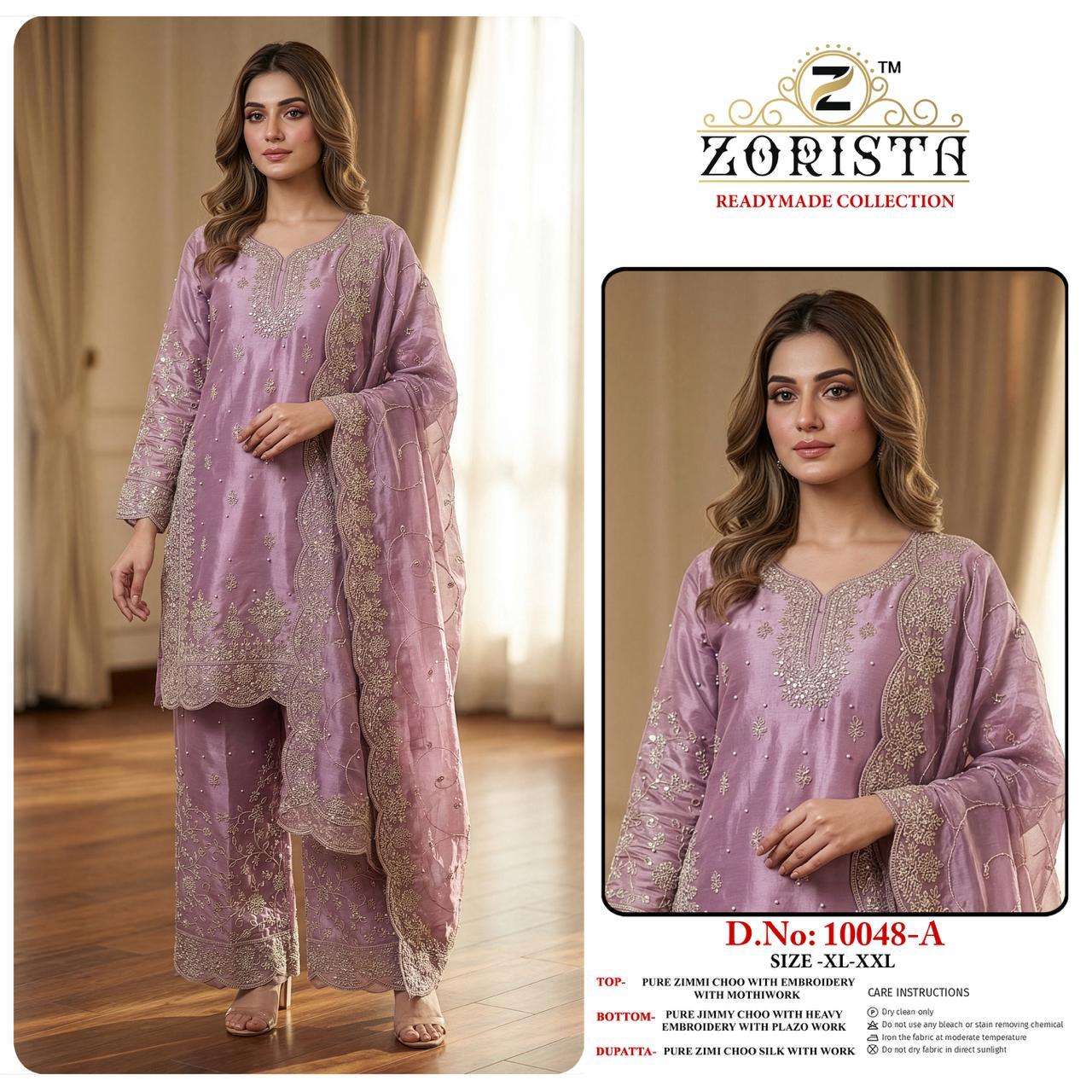 ZORISTA READYMADE COLLECTION 10048 ZIMMI CHOO MOTHI WORK TOP...