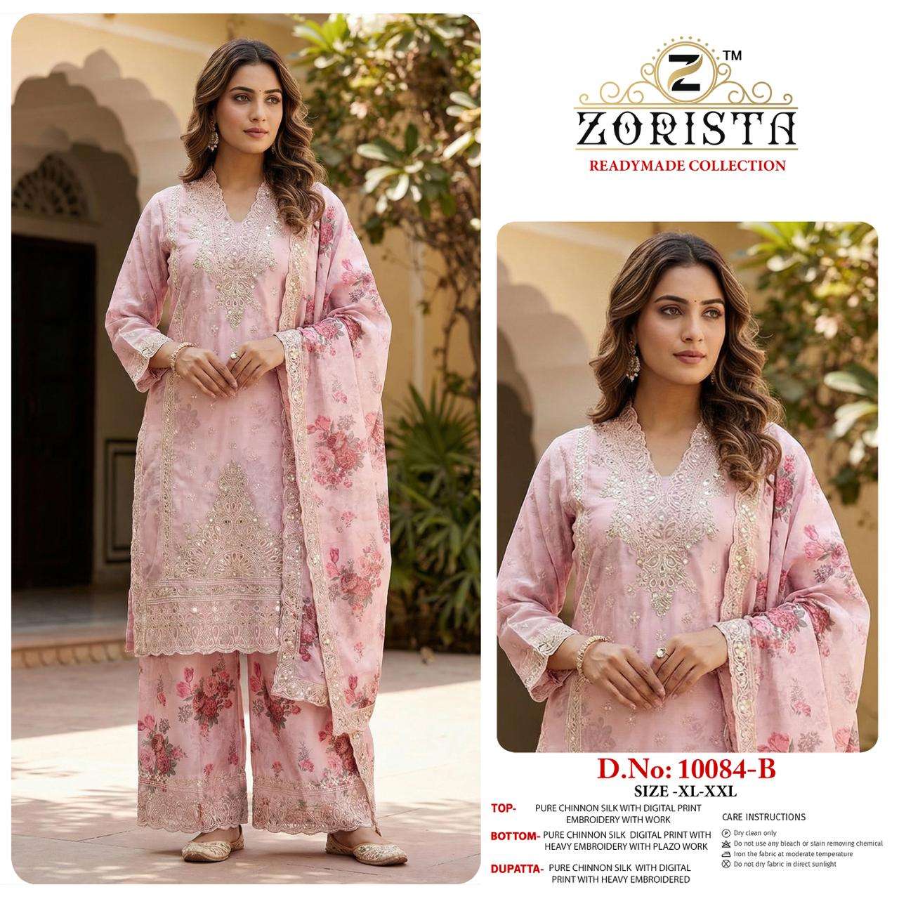 ZORISTA READYMADE COLLECTION 10084 LUXURY OUTFIT SILK WITH E...