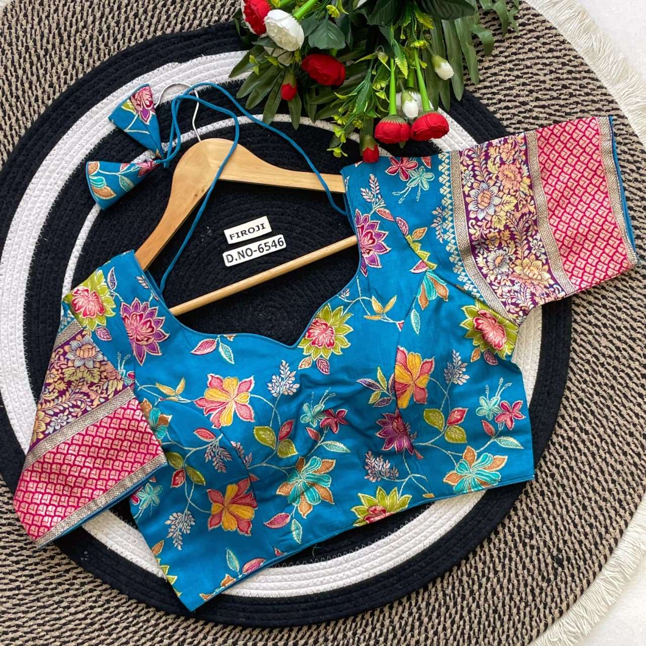 65460 soft cotton fancy fabric with Jaiqard pojisan print wi...