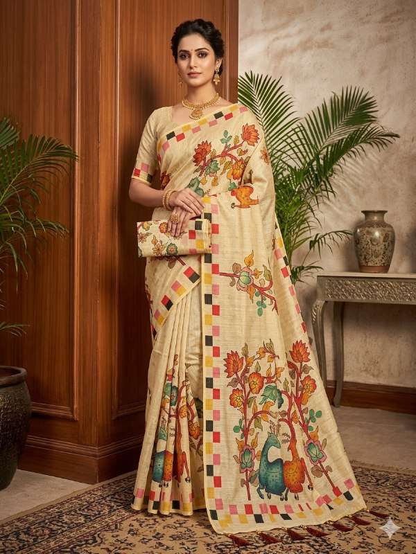  A beautiful blend Soft premium handloom fabric Digital Prin...