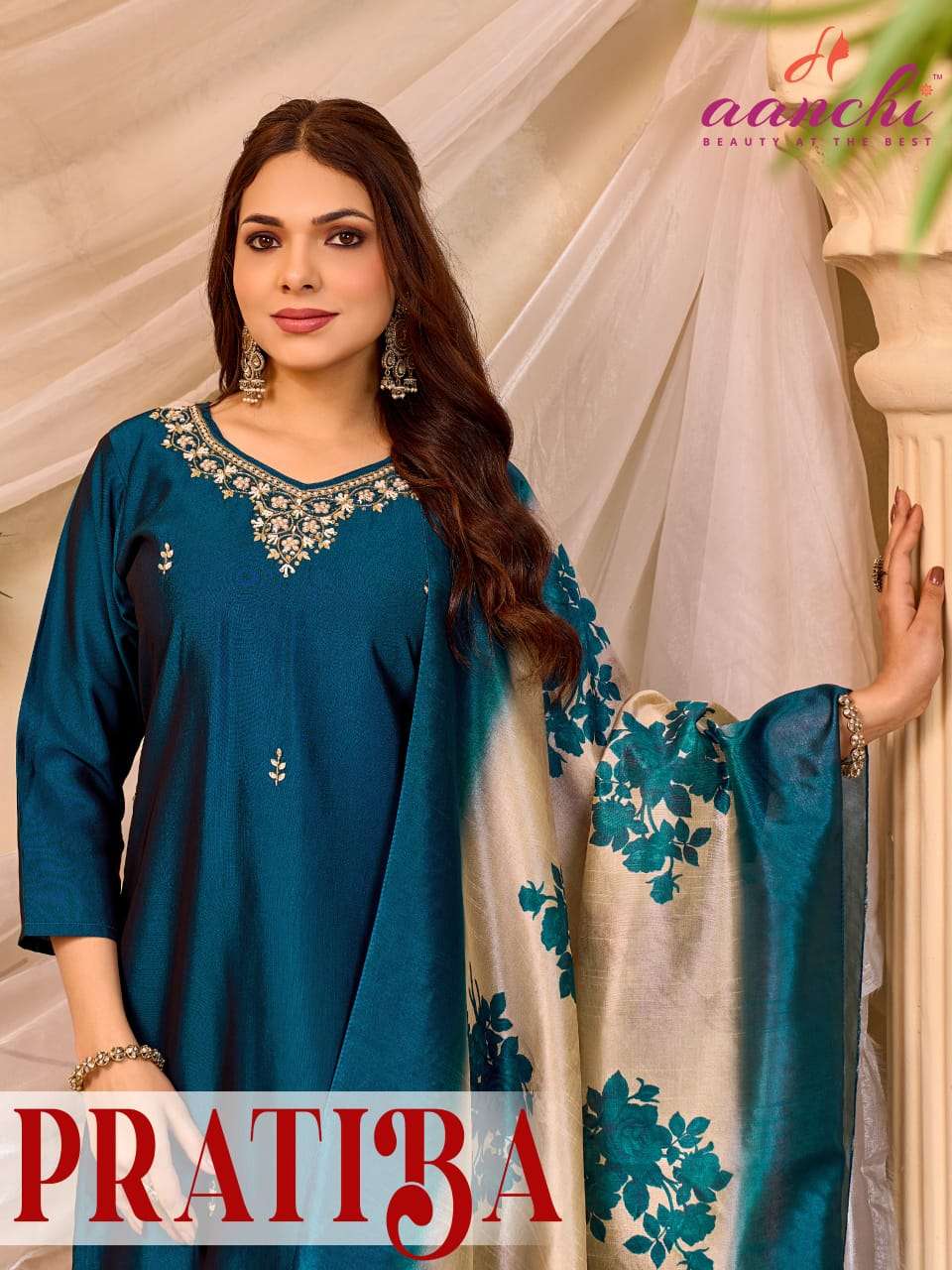 AANCHI PRATIBA READY TO WEAR SALWAR KAMEEZ DIGITAL DUPATTA P...