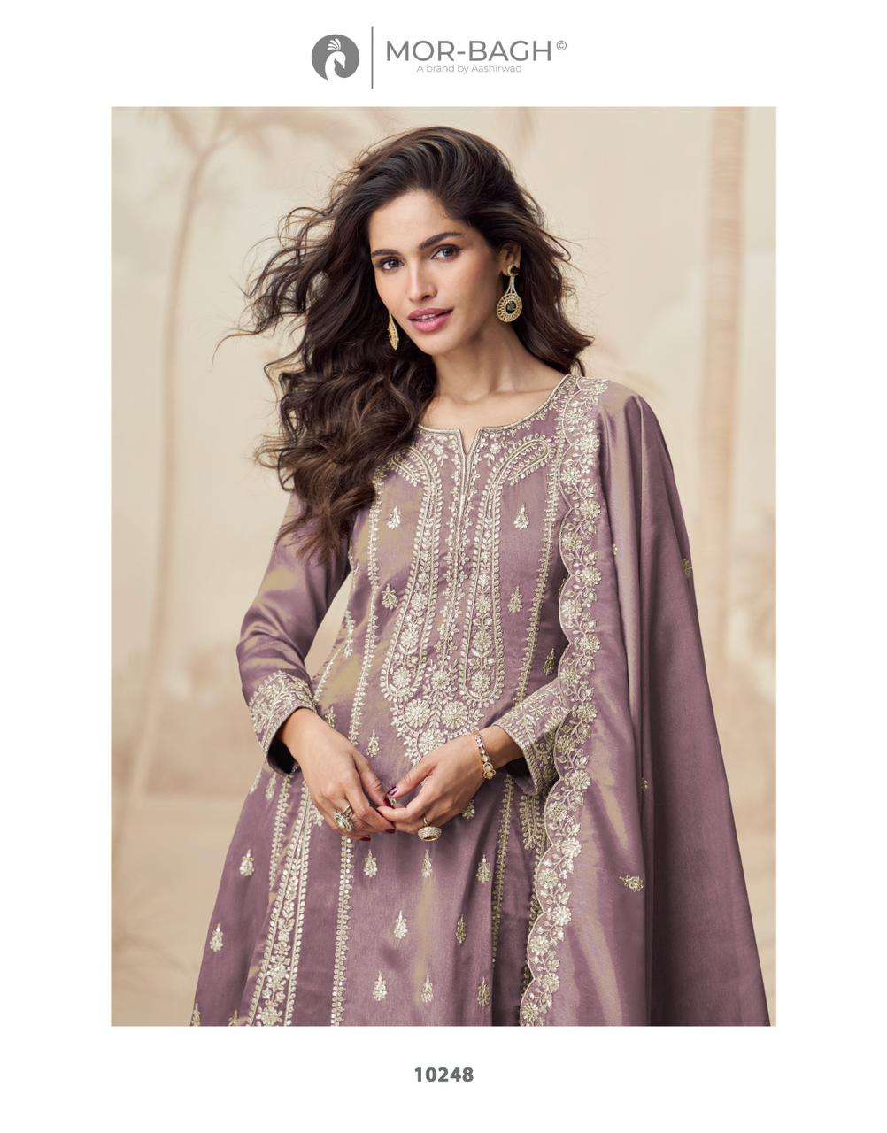 AASHIRWAD CREATION AADHYA SIMER SILK KURTI PANT WITH DUPATTA...