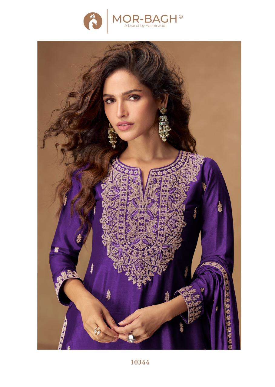 AASHIRWAD CREATION VEERA FREE SIZE STITCHED BRANDED WORK SHA...